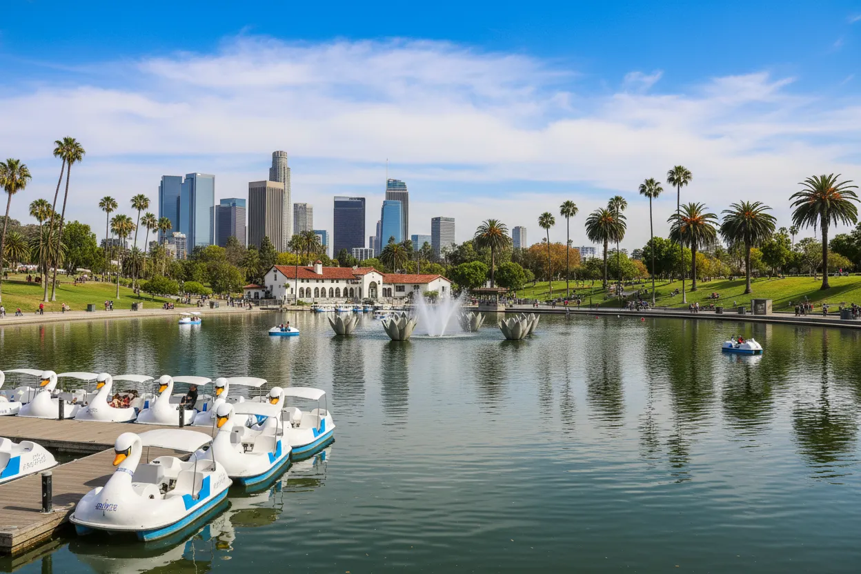 Relax at Echo Park Lake
